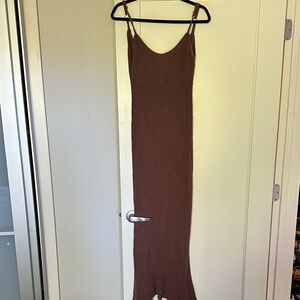 RESA Chocolate Brown Knit Dress